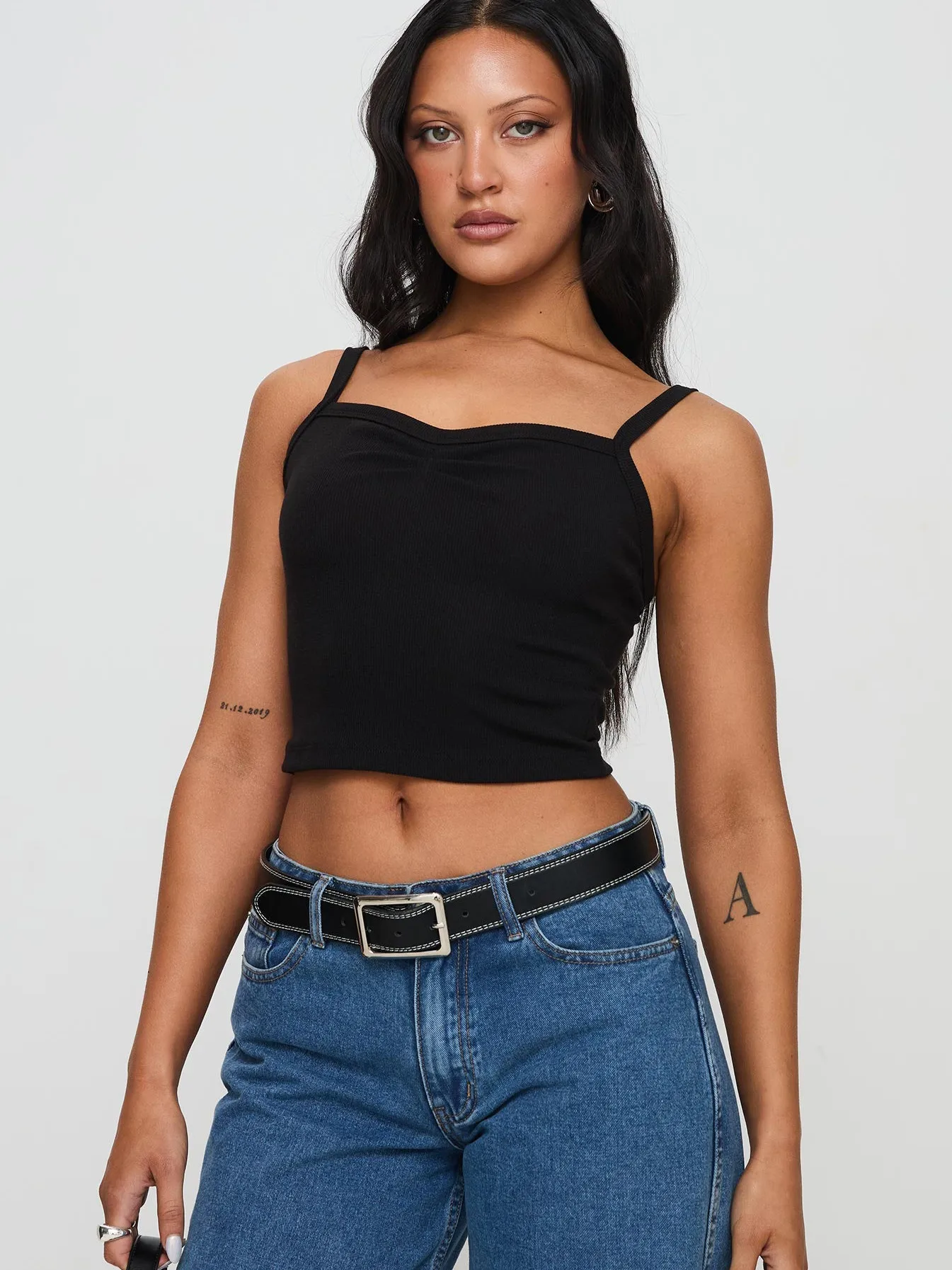 Style  New Hot Selling Pleated Vest Slim-fit Ultra-short Navel Sling Spring And Summer display picture 21