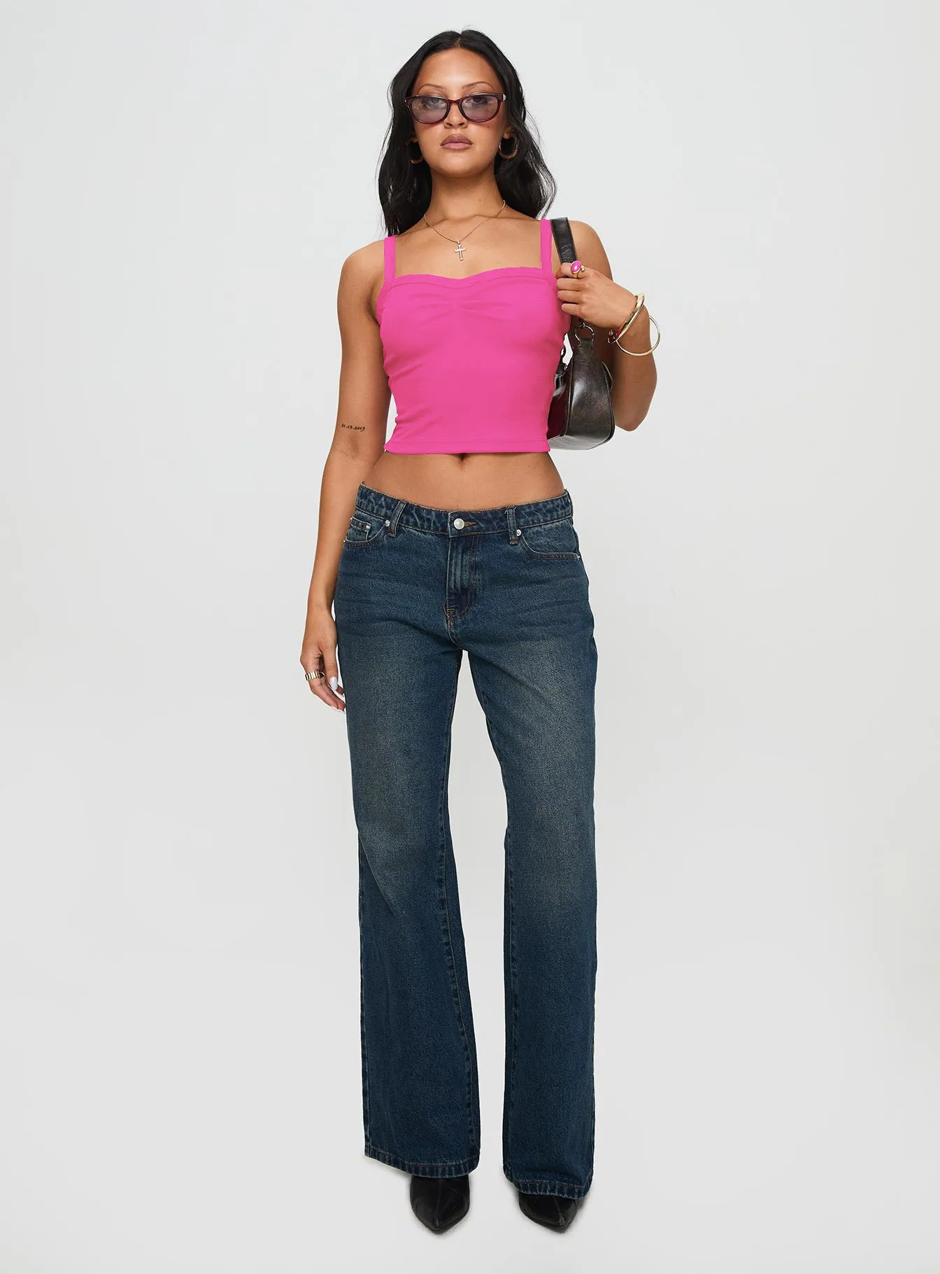 Style  New Hot Selling Pleated Vest Slim-fit Ultra-short Navel Sling Spring And Summer display picture 31