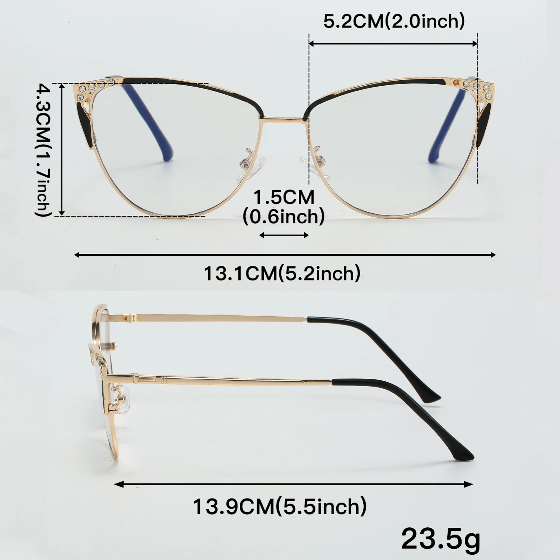 Preppy Style Modern Style Shiny Solid Color PC UV400 Protection Cat Eye Full Frame Glasses display picture 1