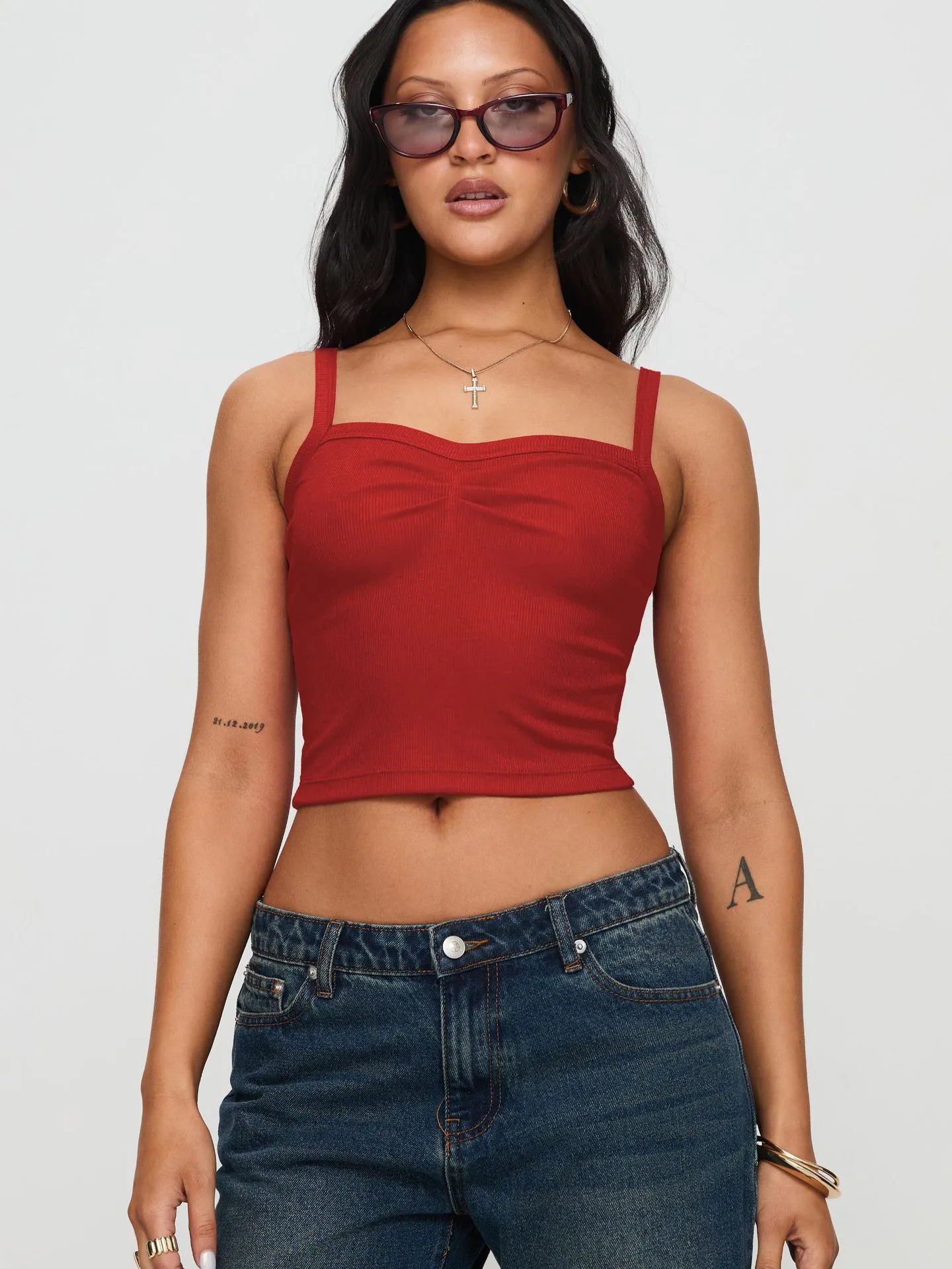 Style  New Hot Selling Pleated Vest Slim-fit Ultra-short Navel Sling Spring And Summer display picture 39