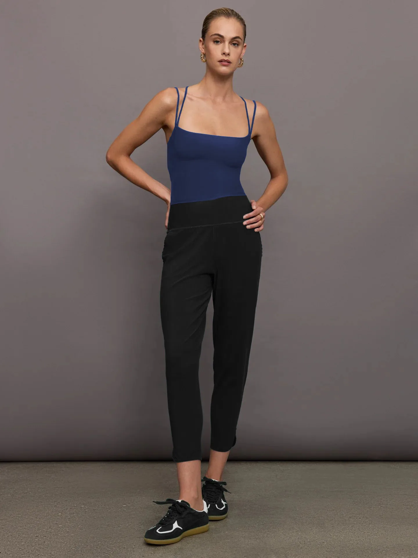 Spring And Summer  New Ultra-short Double Shoulder Strap Slim-fit Back Cross Shoulder Strap Slim-fit Vest For Women display picture 18
