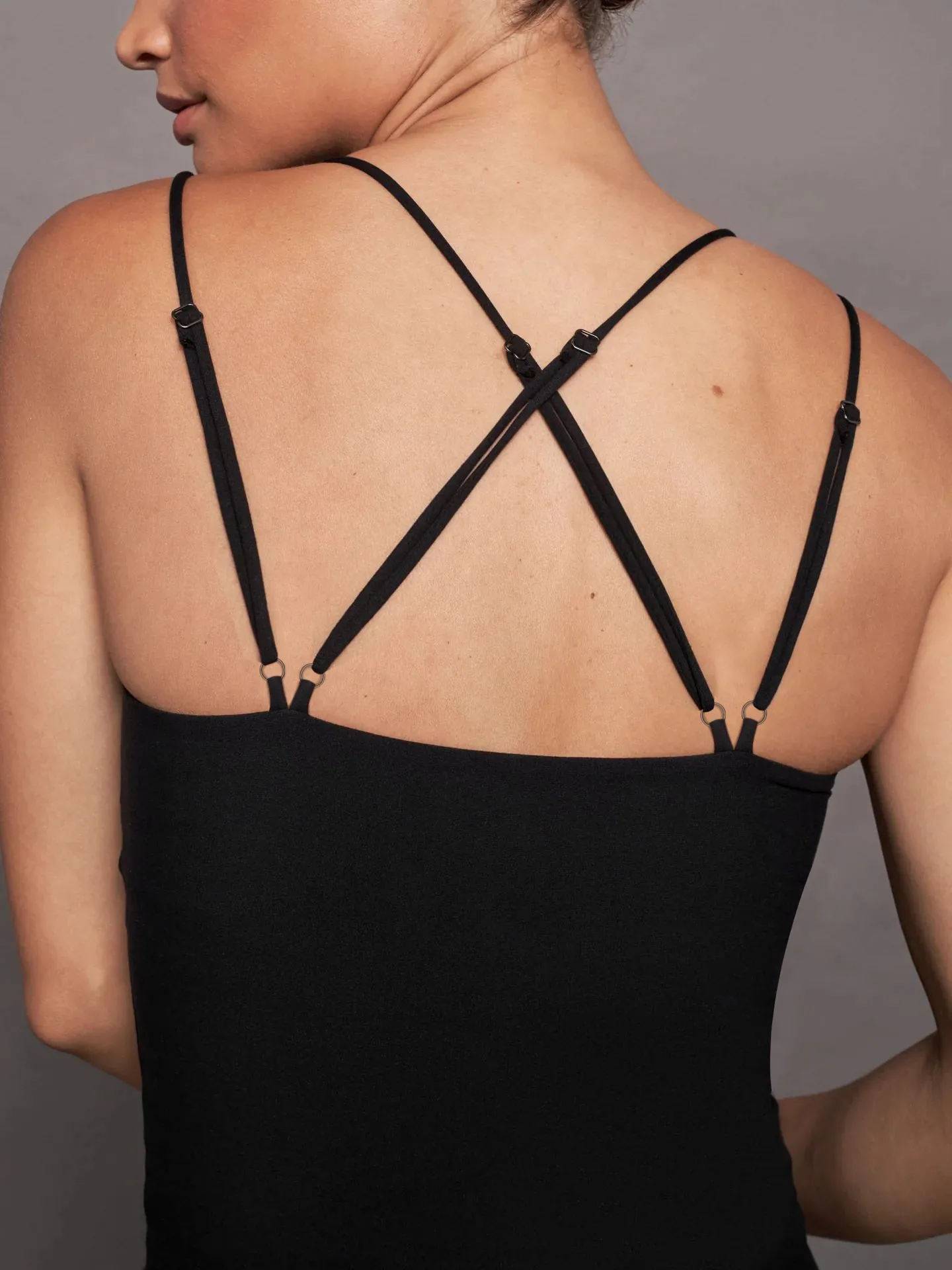 Spring And Summer  New Ultra-short Double Shoulder Strap Slim-fit Back Cross Shoulder Strap Slim-fit Vest For Women display picture 21
