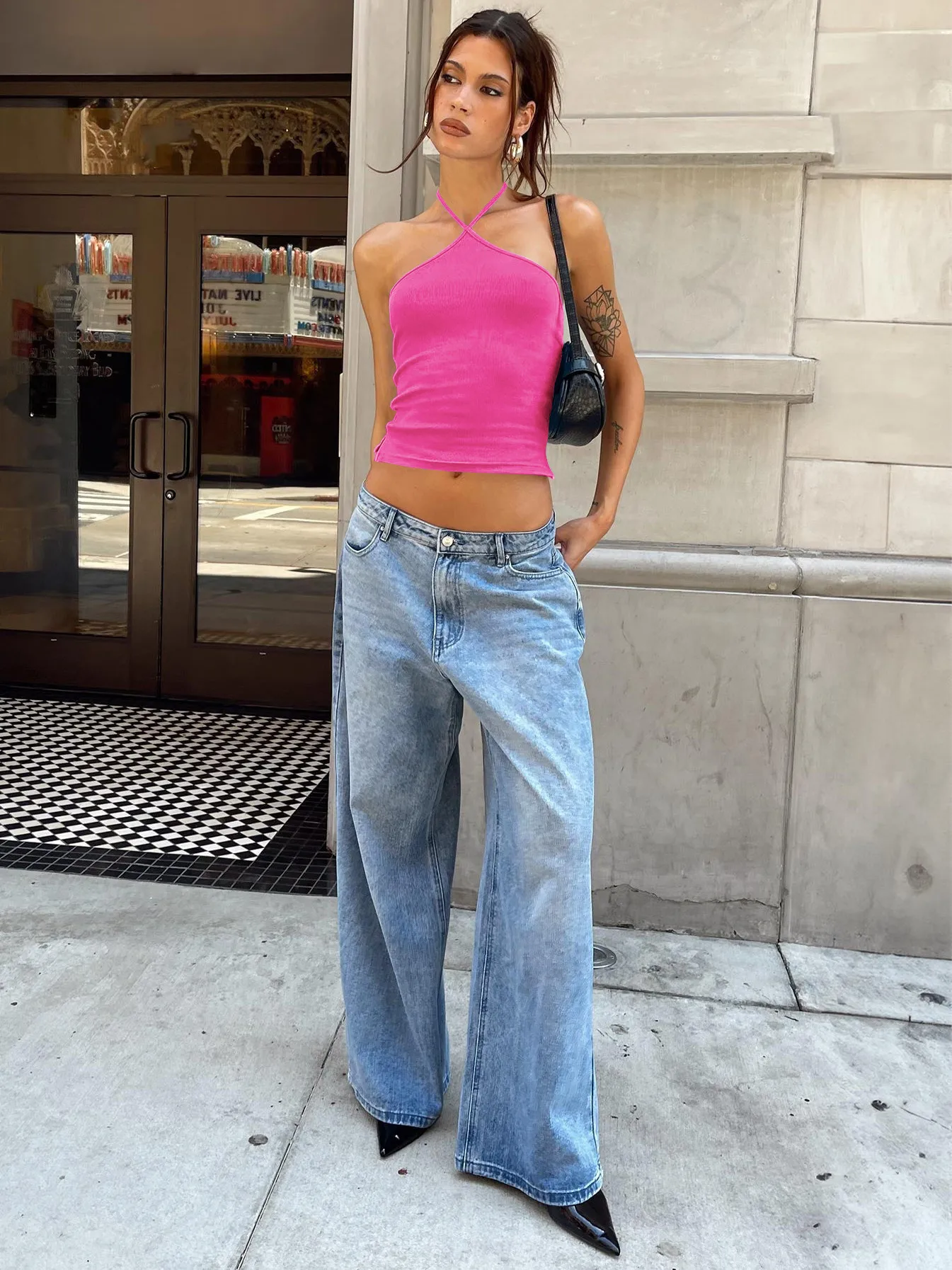 Women's Street Hot Girl Sling Top With Halter Backless All-match Sexy Street Vest For Women display picture 26