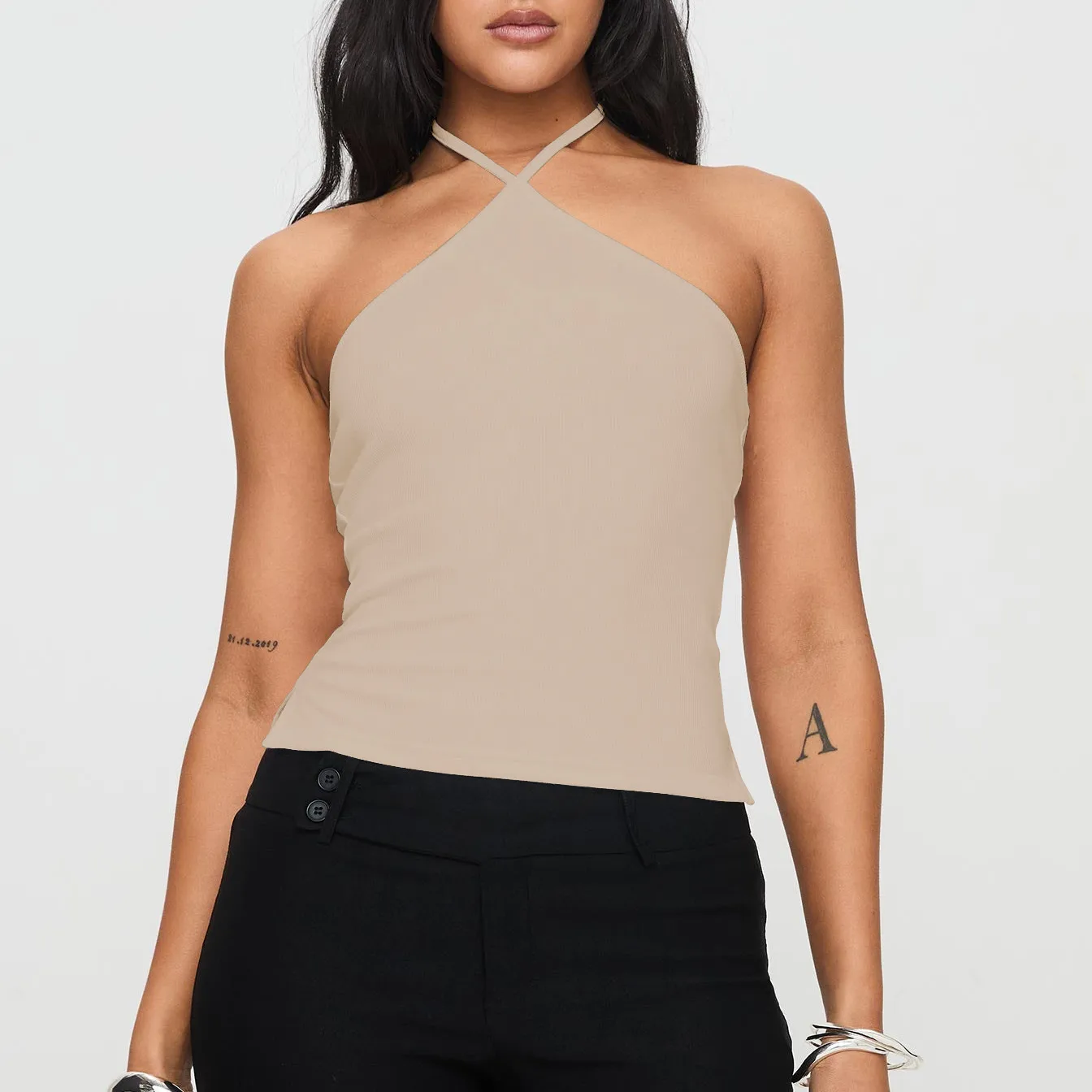 Women's Street Hot Girl Sling Top With Halter Backless All-match Sexy Street Vest For Women display picture 33
