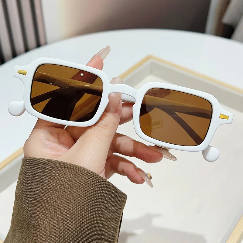 Casual Simple Style Leopard Ac UV400 Protection Square Rivet Full Frame Glasses display picture 6