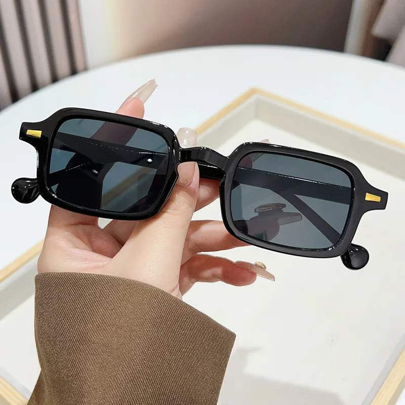 Casual Simple Style Leopard Ac UV400 Protection Square Rivet Full Frame Glasses display picture 4