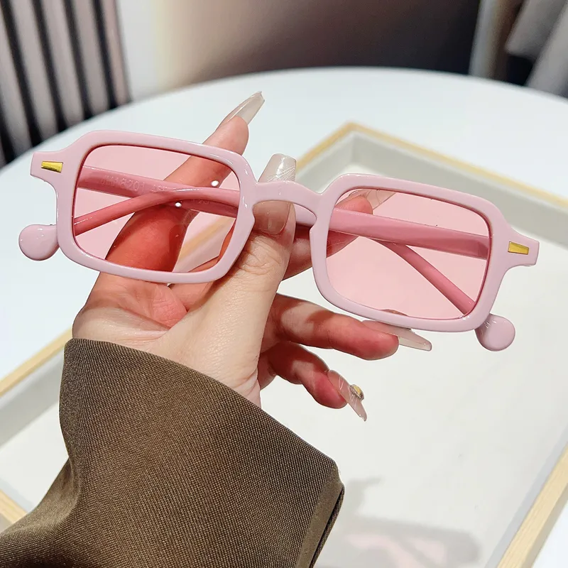 Casual Simple Style Leopard Ac UV400 Protection Square Rivet Full Frame Glasses display picture 9