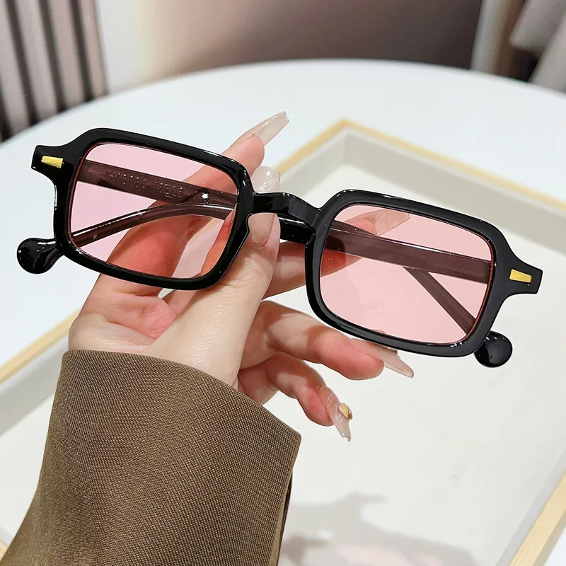Casual Simple Style Leopard Ac UV400 Protection Square Rivet Full Frame Glasses display picture 8