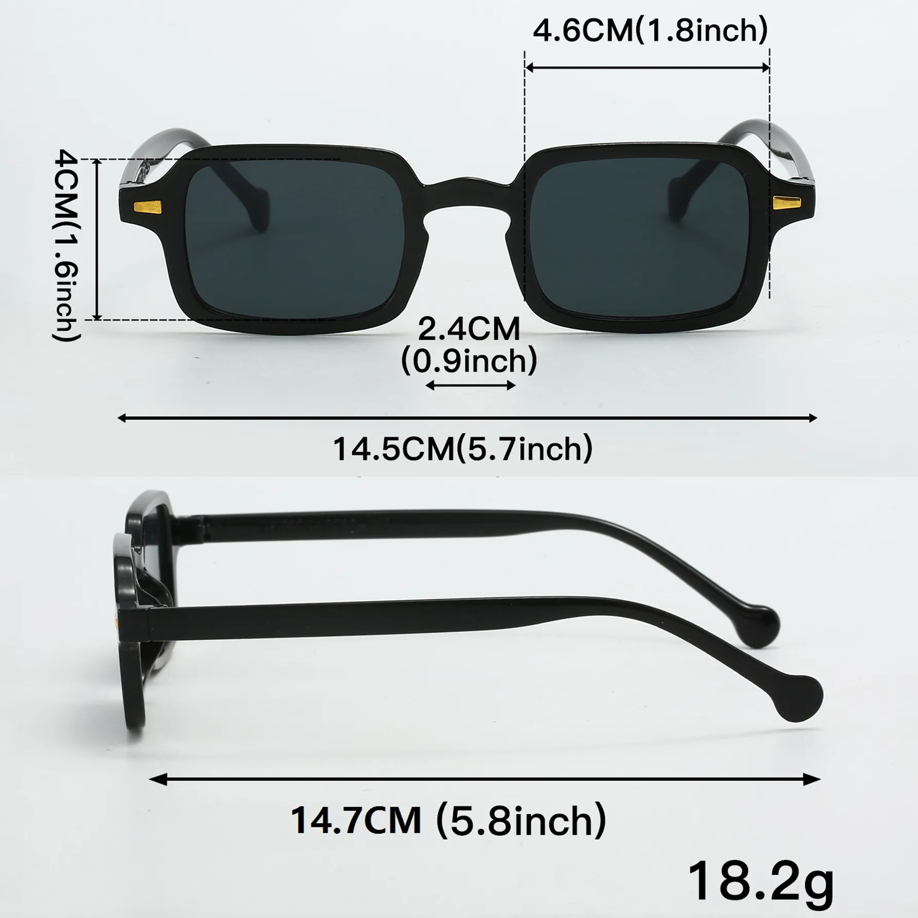 Casual Simple Style Leopard Ac UV400 Protection Square Rivet Full Frame Glasses display picture 1