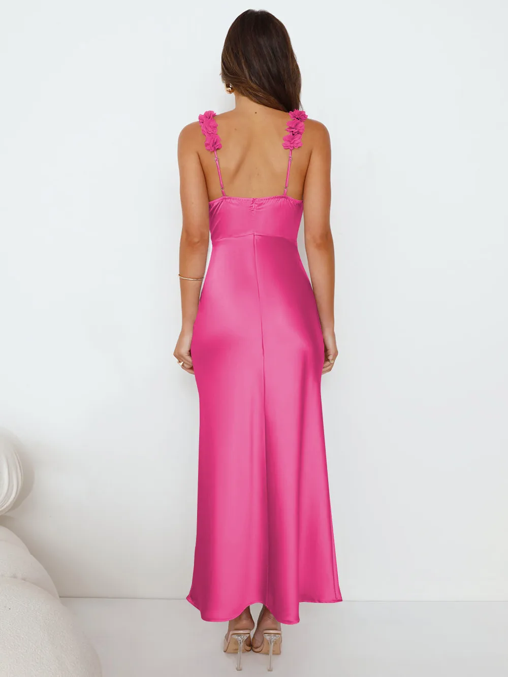 Strap Dress Spring And Summer Slim-fit Sexy Backless Wedding Light Dress Bridesmaid Evening Dress Women's Dress display picture 29