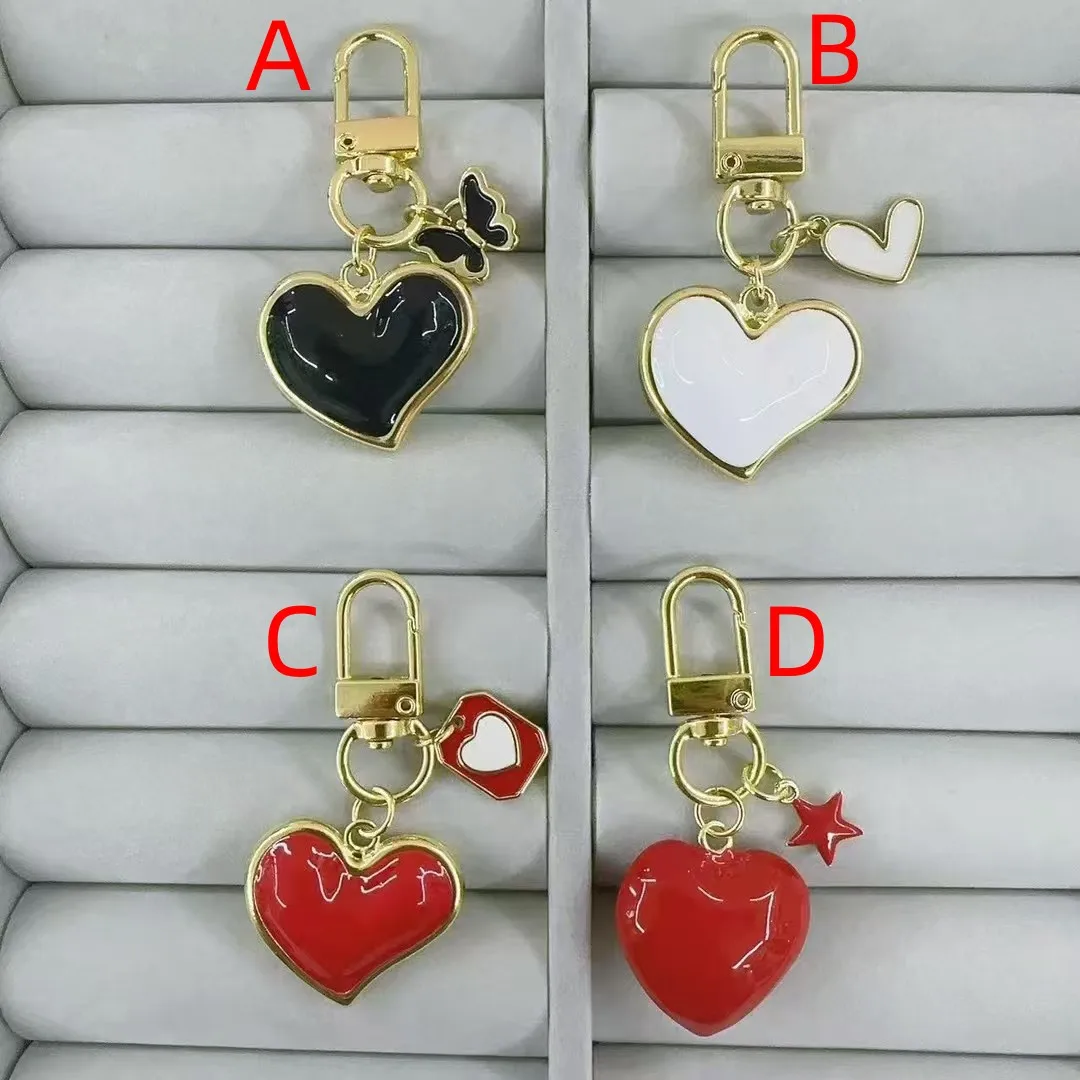 1 Pc/Package Cute Modern Style Star Heart Shape Butterfly Copper Polishing Enamel Unisex Keychain display picture 2