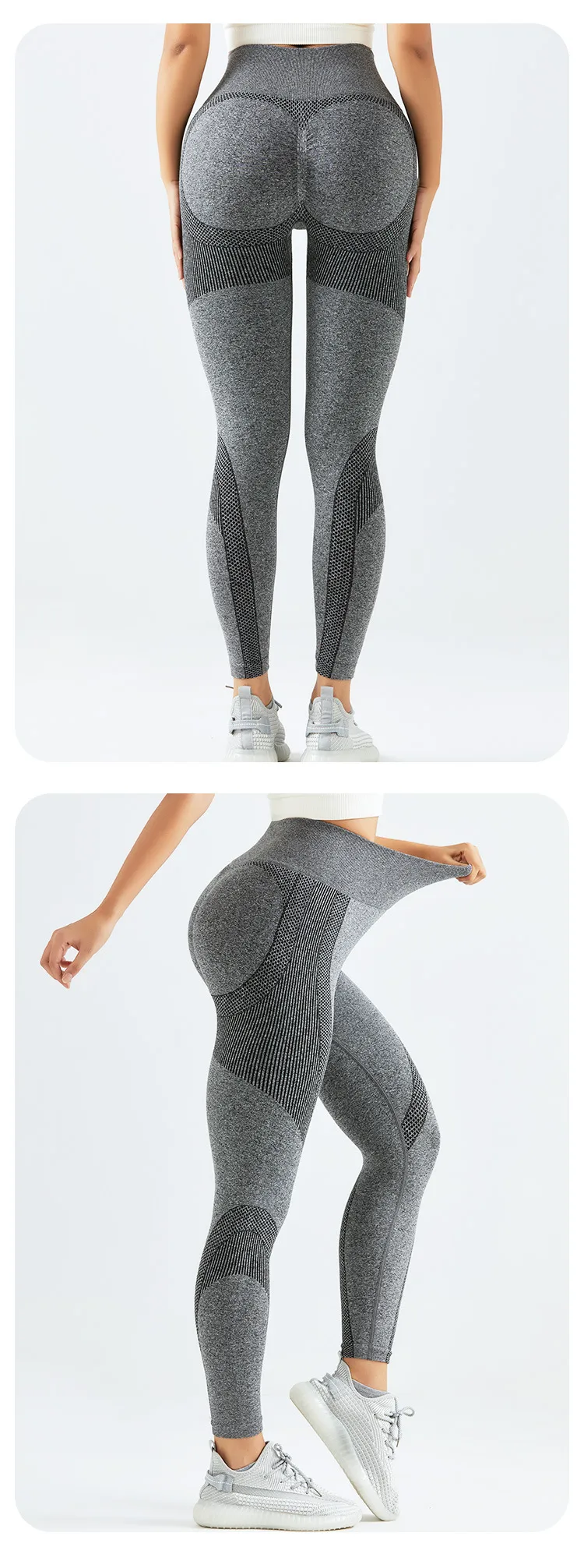 Classic Style Sport Style Color Block Nylon Spandex Polyester Active Bottoms Yoga Pants Sweatpants display picture 2