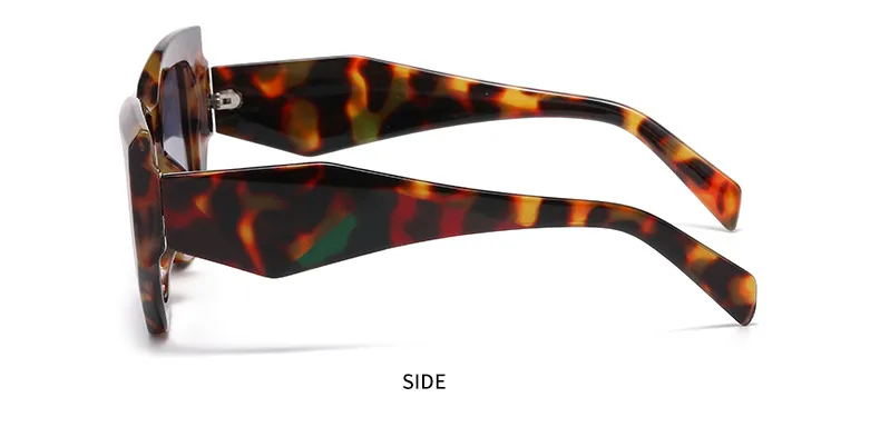 Hip-Hop Punk Streetwear Color Block PC UV400 Protection Tinted Lenses Polygon Full Frame Glasses display picture 20