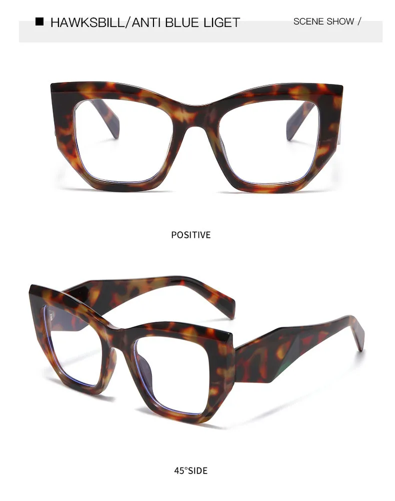 Hip-Hop Punk Streetwear Color Block PC UV400 Protection Tinted Lenses Polygon Full Frame Glasses display picture 29