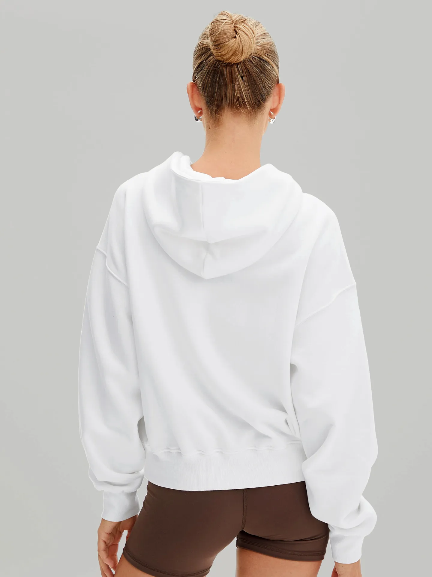 Designed  Explosions Personality Tide Brand Half Zipper Sweater Fashion Loose Pullover Hoodie Long Sleeve Jacket Wholesale display picture 5