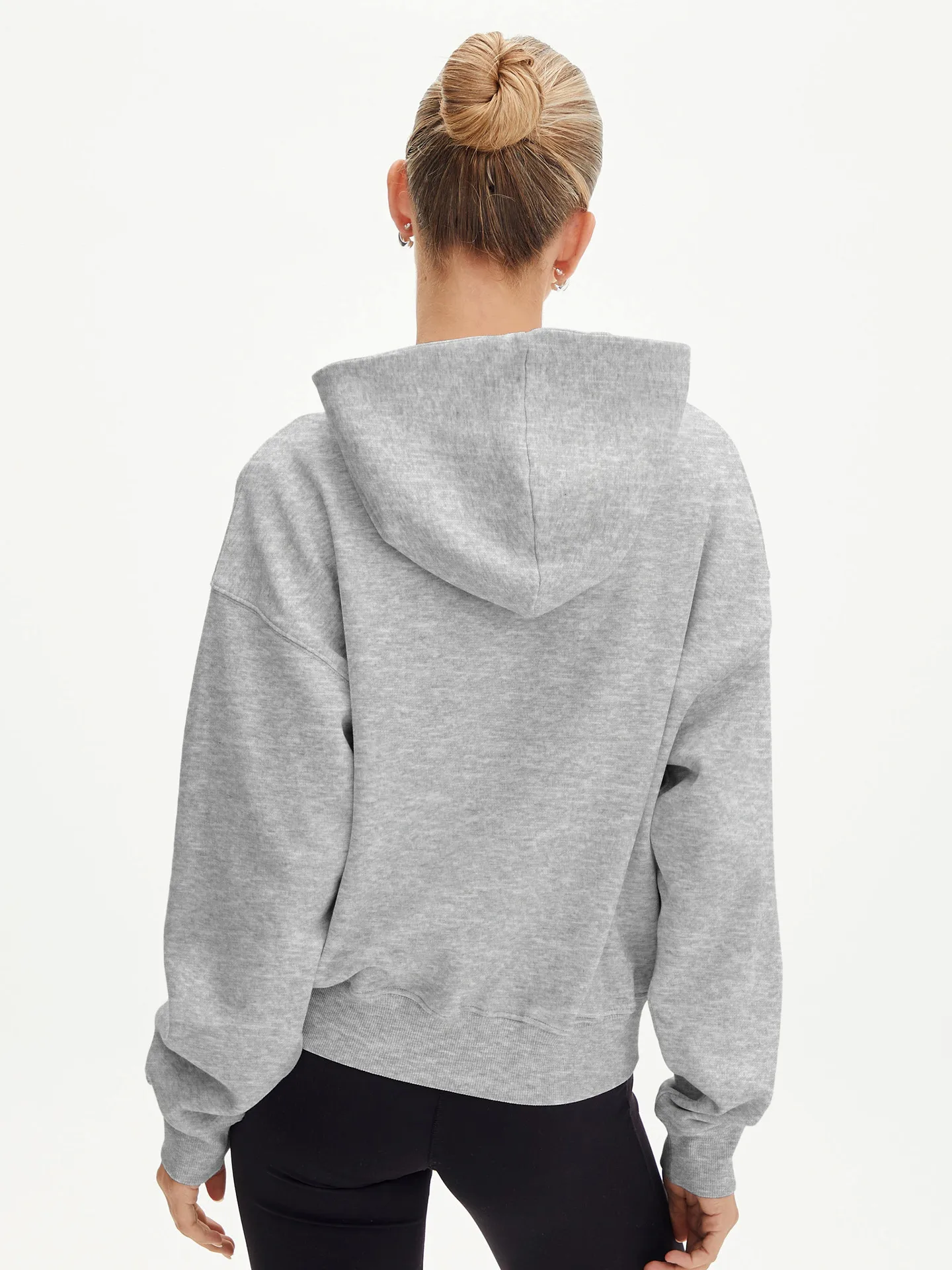 Designed  Explosions Personality Tide Brand Half Zipper Sweater Fashion Loose Pullover Hoodie Long Sleeve Jacket Wholesale display picture 13