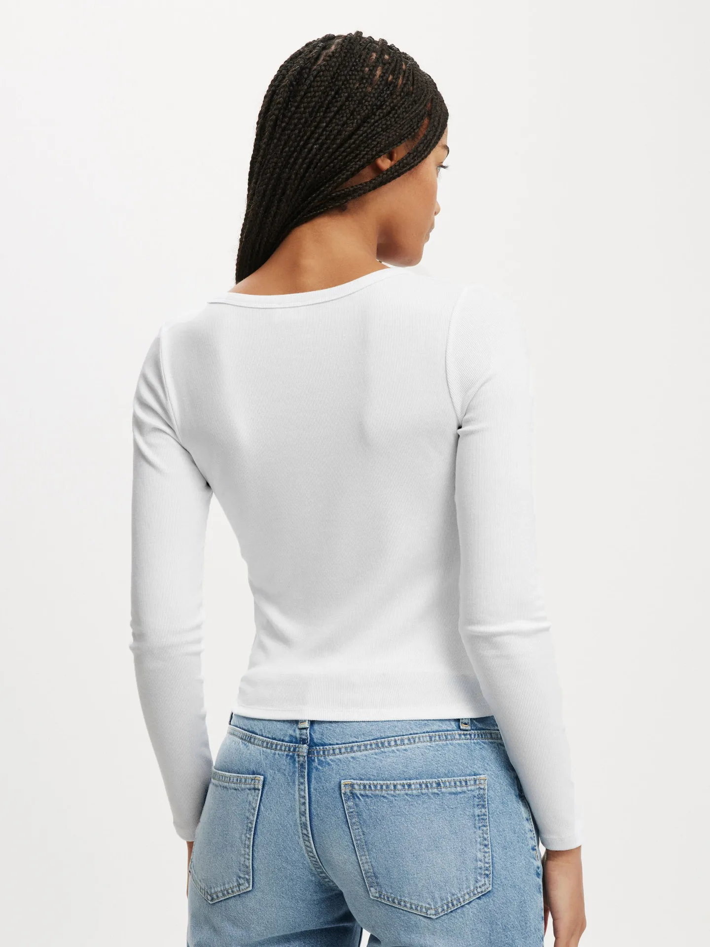Fashion  Knitted Navel Short Long Sleeve Slim Slim Top Button V-Neck Autumn And Winter Base Shirt display picture 24