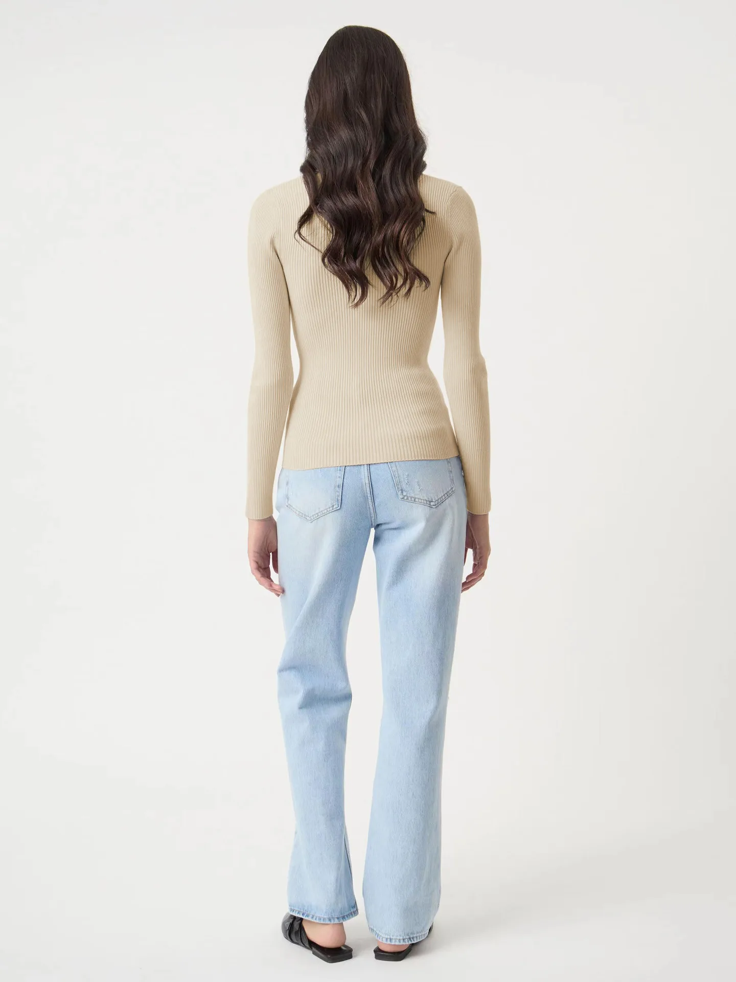 Wish Hot Selling Foreign Trade Y2K Autumn And Winter Women's V-Neck Long Sleeve  Style Threaded Button Solid Color Bm Top display picture 19