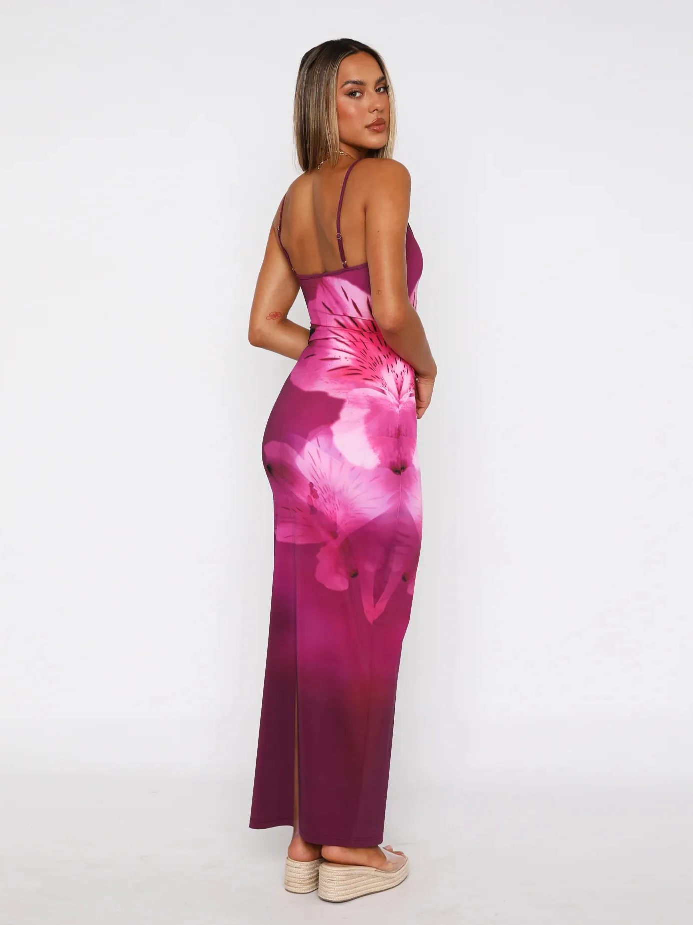 Sexy Digital Printed Slip Dress Women's Long Sleeveless Bohemian Style Holiday Dress Women display picture 21