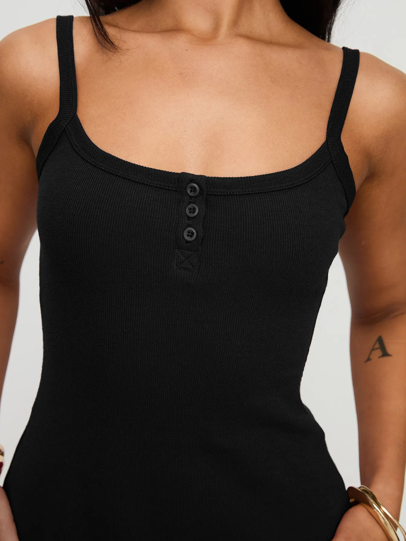 Sexy Hot Girl Summer Women's Solid Color Button Waist Slimming Sling Dress Threaded  Style Skirt display picture 19