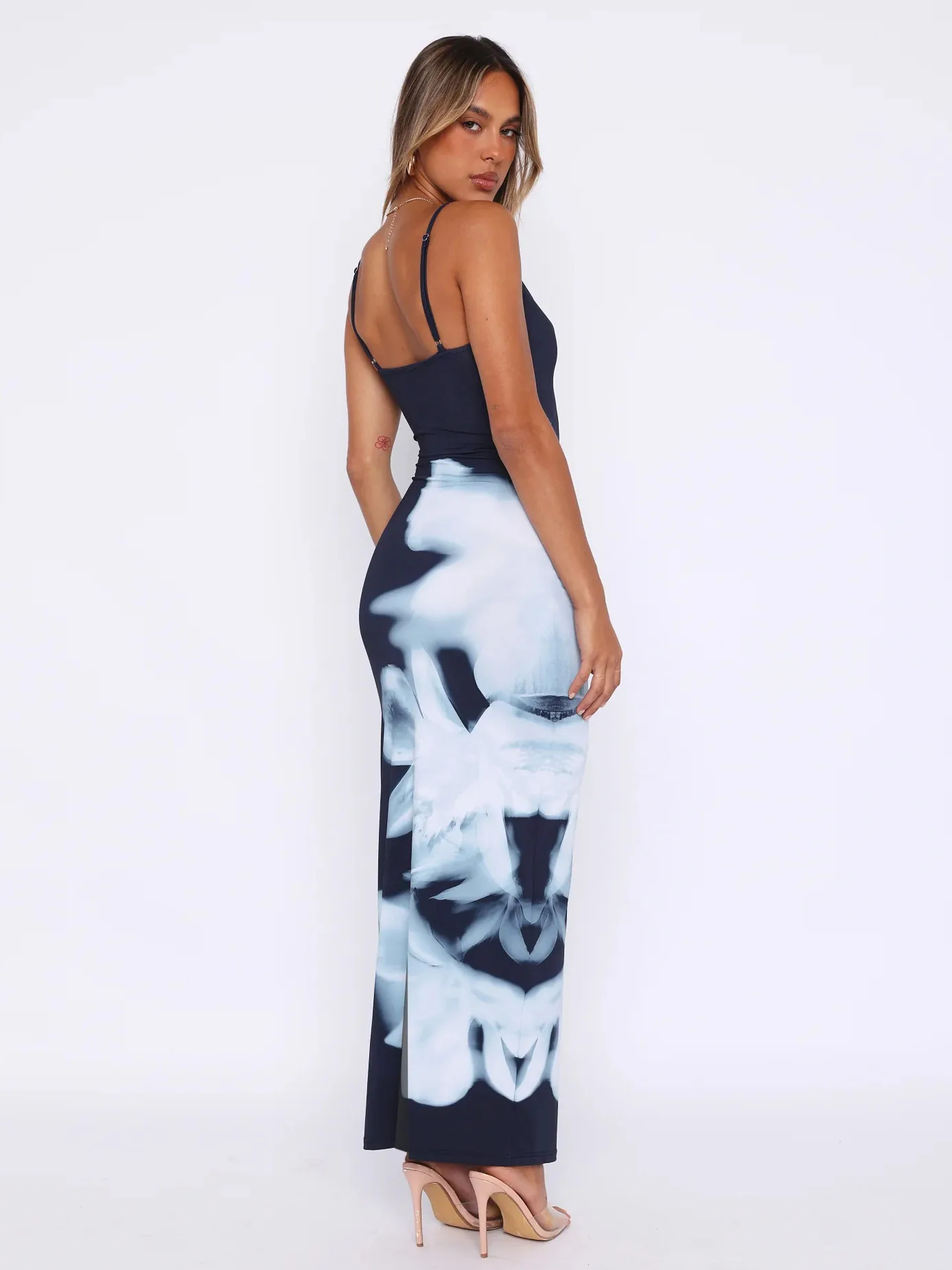 Sexy Digital Printed Slip Dress Women's Long Sleeveless Bohemian Style Holiday Dress Women display picture 24