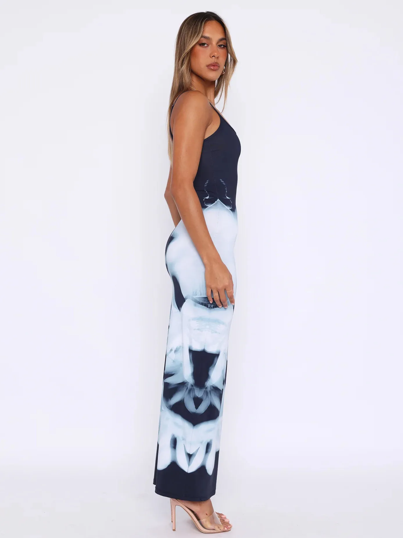 Sexy Digital Printed Slip Dress Women's Long Sleeveless Bohemian Style Holiday Dress Women display picture 25