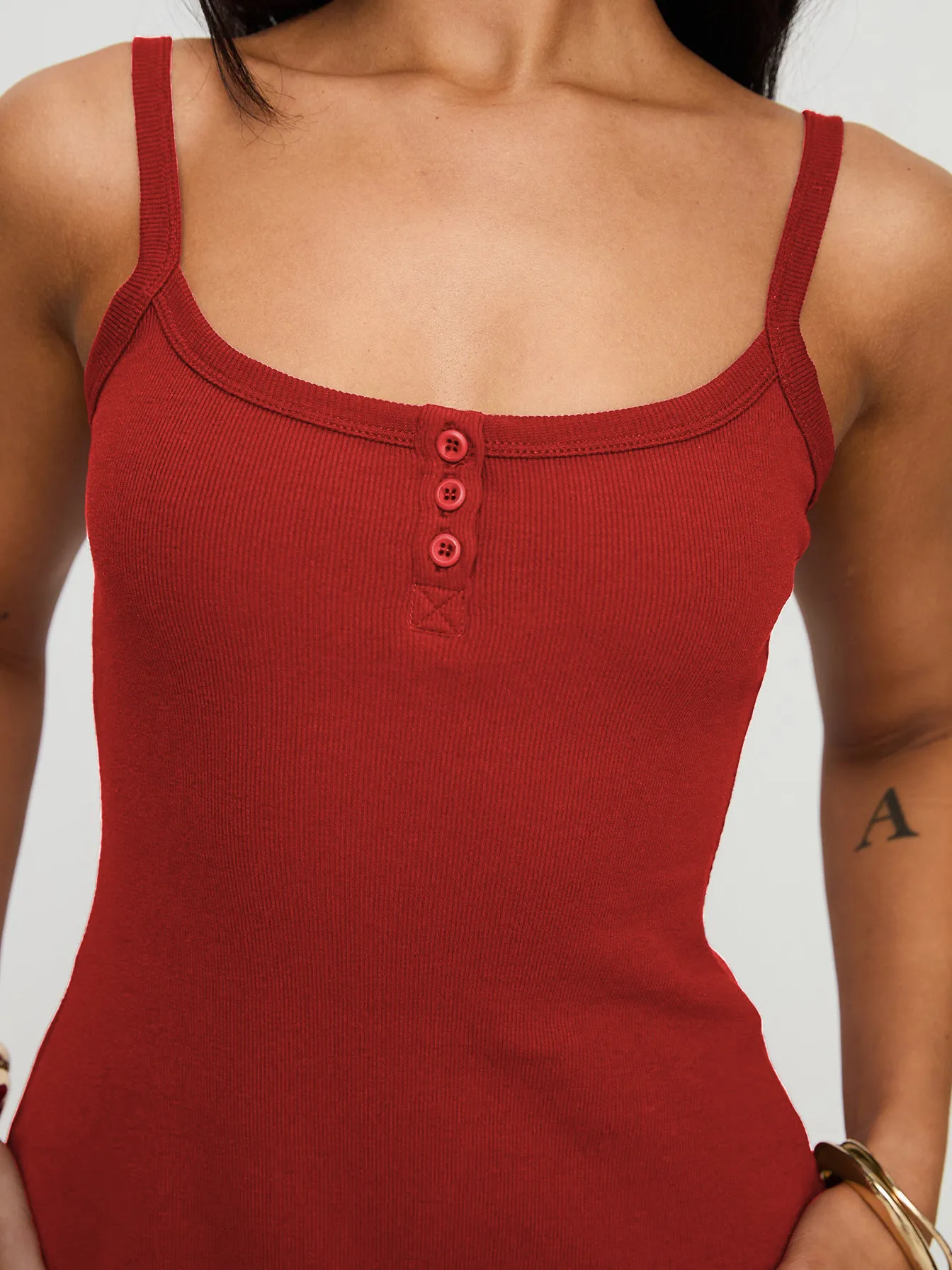 Sexy Hot Girl Summer Women's Solid Color Button Waist Slimming Sling Dress Threaded  Style Skirt display picture 29