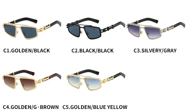 Elegant Hip-Hop Lady Solid Color PC UV400 Protection Square Full Frame Glasses display picture 6
