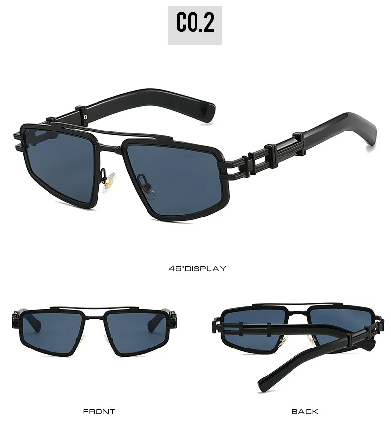 Elegant Hip-Hop Lady Solid Color PC UV400 Protection Square Full Frame Glasses display picture 8