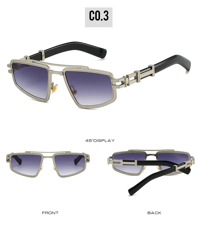 Elegant Hip-Hop Lady Solid Color PC UV400 Protection Square Full Frame Glasses display picture 9