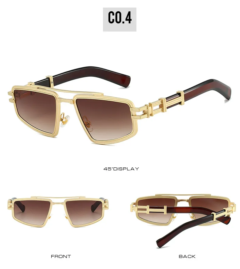 Elegant Hip-Hop Lady Solid Color PC UV400 Protection Square Full Frame Glasses display picture 10