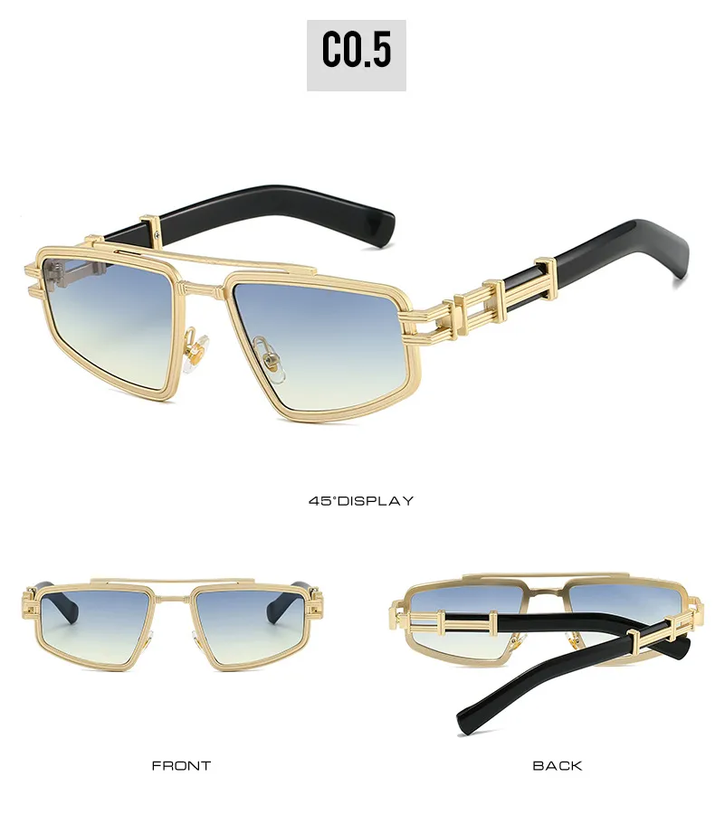 Elegant Hip-Hop Lady Solid Color PC UV400 Protection Square Full Frame Glasses display picture 11