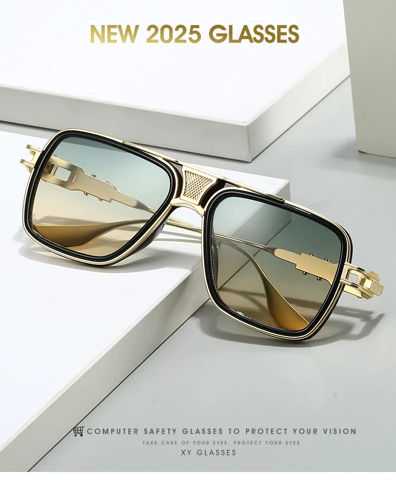 Basic Lady Solid Color PC Square Full Frame Glasses display picture 1