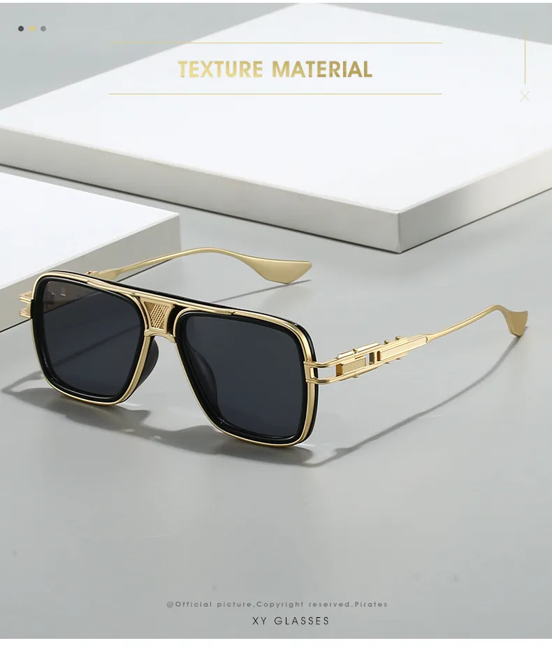 Basic Lady Solid Color PC Square Full Frame Glasses display picture 2