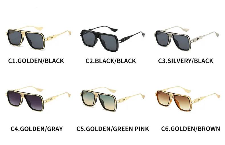 Basic Lady Solid Color PC Square Full Frame Glasses display picture 6