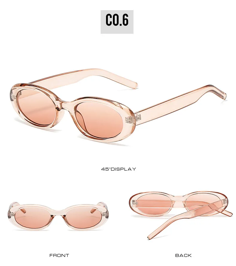 Elegant Basic Lady Solid Color PC UV400 Protection Oval Frame Full Frame Glasses display picture 12