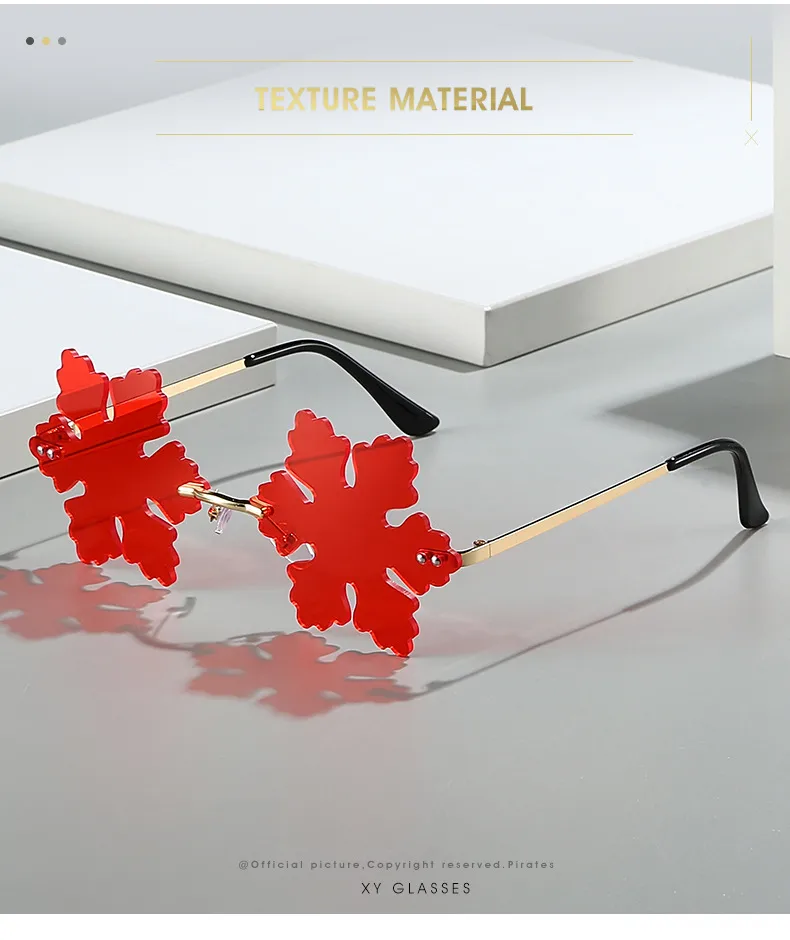 Elegant Hip-Hop Solid Color PC UV400 Protection Special-Shaped Mirror Frameless Glasses display picture 2