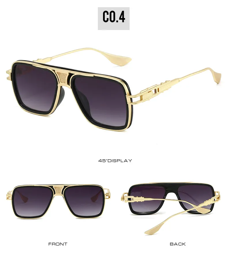 Basic Lady Solid Color PC Square Full Frame Glasses display picture 10