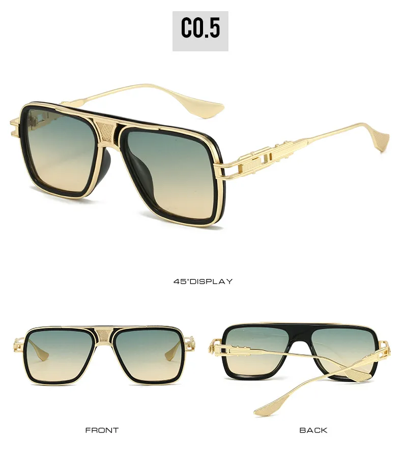 Basic Lady Solid Color PC Square Full Frame Glasses display picture 11