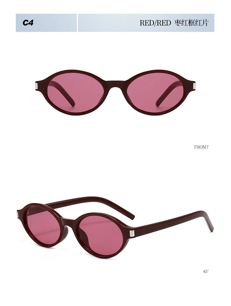 Elegant Oval Sunglasses Women's Simple Style  Fashion Sunglasses Travel Sunscreen Gray And Black display picture 15