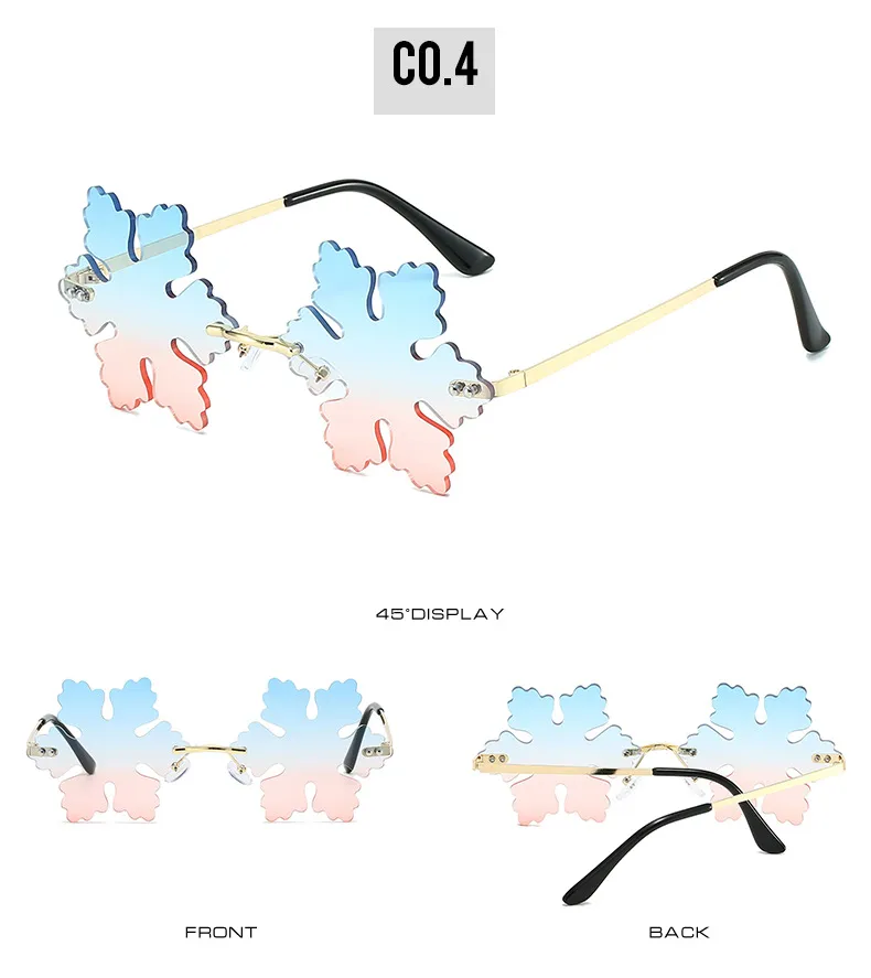 Elegant Hip-Hop Solid Color PC UV400 Protection Special-Shaped Mirror Frameless Glasses display picture 10
