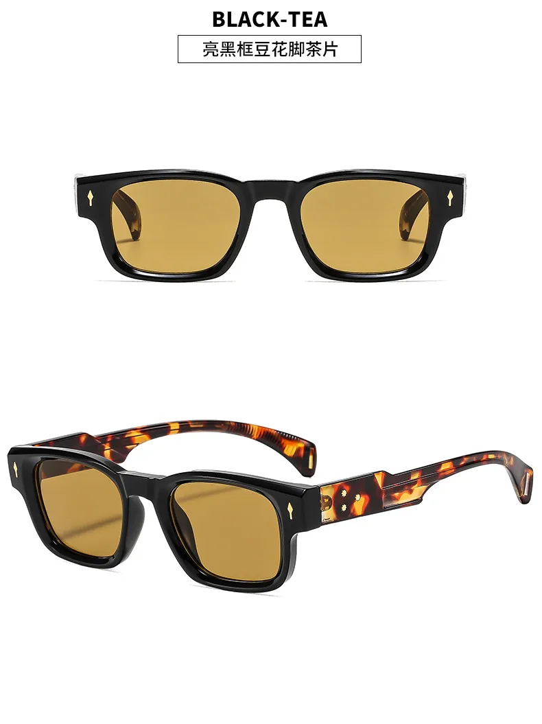 Elegant Basic Lady Solid Color PC Square Full Frame Glasses display picture 11