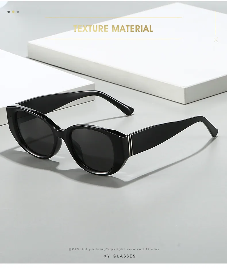 Elegant Basic Lady Solid Color PC Oval Frame Full Frame Glasses display picture 2