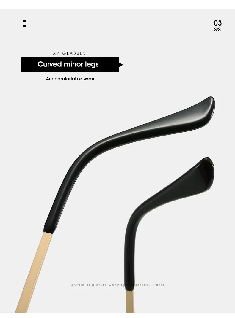Elegant Hip-Hop Exaggerated Solid Color PC UV400 Protection Special-Shaped Mirror Frameless Glasses display picture 16
