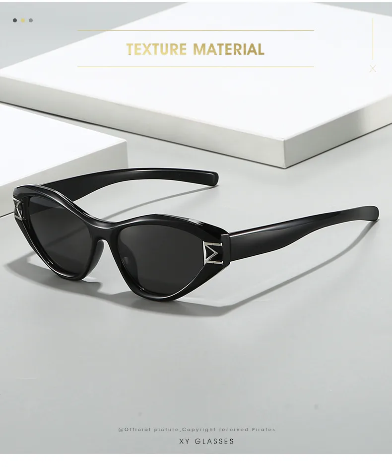 Elegant Hip-Hop Lady Solid Color PC UV400 Protection Special-Shaped Mirror Full Frame Glasses display picture 2
