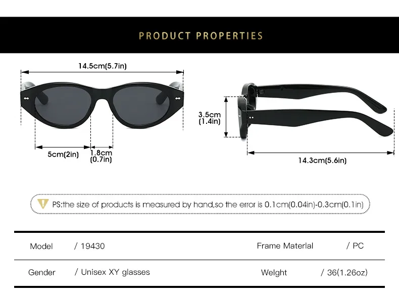 Casual Style Basic Lady Solid Color PC UV400 Protection Cat Eye Full Frame Glasses display picture 5