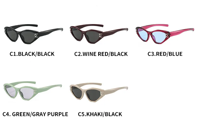 Elegant Hip-Hop Lady Solid Color PC UV400 Protection Special-Shaped Mirror Full Frame Glasses display picture 6