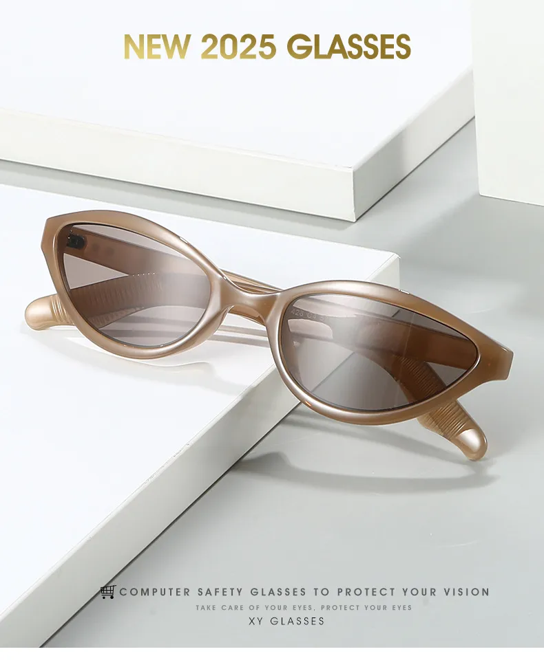 Elegant Hip-Hop Lady Solid Color PC Round Frame Full Frame Glasses display picture 1