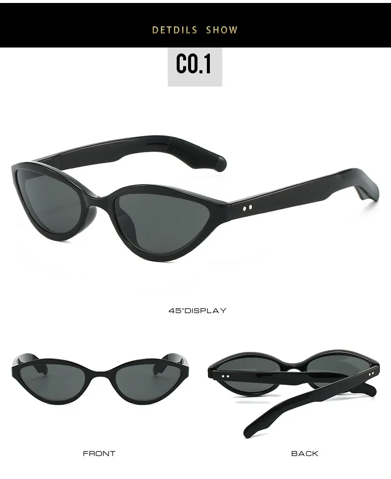Elegant Hip-Hop Lady Solid Color PC Round Frame Full Frame Glasses display picture 7