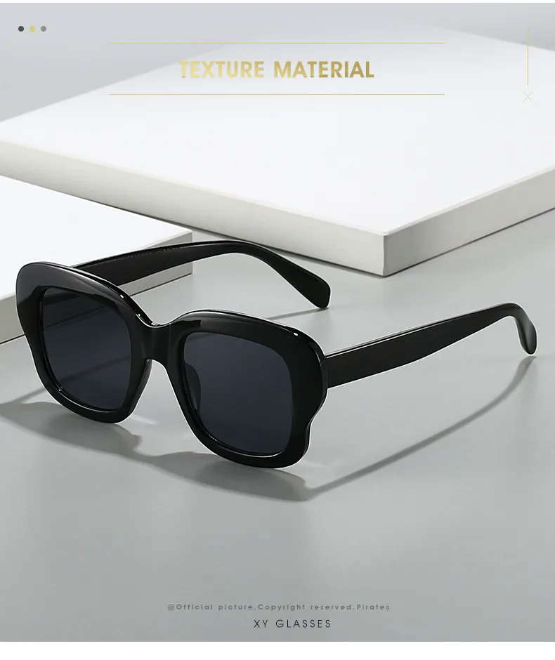 Elegant Basic Lady Solid Color Ac Square Full Frame Glasses display picture 2